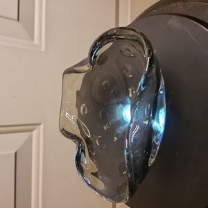 Beautiful Vintage Mid-Century Modern Murano Style Pinched Bowl 7"